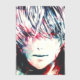 Постер с принтом Kaneki Ken разноцвет в городе Новоалтайск, 100% бумага
 | бумага, плотность 150 мг. Матовая, но за счет высокого коэффициента гладкости имеет небольшой блеск и дает на свету блики, но в отличии от глянцевой бумаги не покрыта лаком | centipede | dragon | eyepatch | ken kaneki | one eyed king | the black reaper | tokyo ghoul | tokyo kushu | toukyou ghoul | toukyou kushu | кэн канэки | токийский гуль | токийский монстр