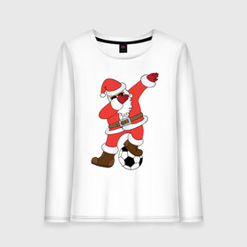 Женский лонгслив хлопок с принтом DAB Santa в городе Новоалтайск, 100% хлопок |  | 2019 | дед мороз | дом | елка | желание | животные | зима | кабан | милый | мороз | настроение | новый год | пеппа | подарок | позитив | поросенок | праздник | радость | рождество | санта клаус | свинка