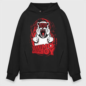 Мужское худи Oversize хлопок с принтом Eskimo Callboy - Polar Bear в городе Новоалтайск, френч-терри — 70% хлопок, 30% полиэстер. Мягкий теплый начес внутри —100% хлопок | боковые карманы, эластичные манжеты и нижняя кромка, капюшон на магнитной кнопке | eskimo callboy | merch | metal | polar bear | rock | мерч | металл | полярный медведь | пхк | рок | эскимо коллбой