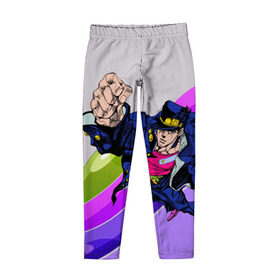Детские леггинсы 3D с принтом Jojo Jotaro в городе Новоалтайск, полиэстер 85%, спандекс 15% | эластичный пояс, зауженный крой | adventure | anime | bizzare | jo jo | jojo | logo | manga | аниме | араки | ахегао | джо | джо джо | джоджо | жижа | жожа | жожо | йойо | лого | манга | мульт | мультфильм | отаку | сериал | символ | хирохико | юри | яой