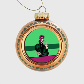 Стеклянный ёлочный шар с принтом Jojo Kakyoin в городе Новоалтайск, Стекло | Диаметр: 80 мм | adventure | anime | bizzare | jo jo | jojo | logo | manga | аниме | араки | ахегао | джо | джо джо | джоджо | жижа | жожа | жожо | йойо | лого | манга | мульт | мультфильм | отаку | сериал | символ | хирохико | юри | яой