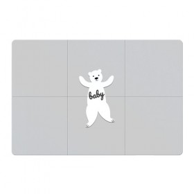 Магнитный плакат 3Х2 с принтом Baby Bear в городе Новоалтайск, Полимерный материал с магнитным слоем | 6 деталей размером 9*9 см | Тематика изображения на принте: 