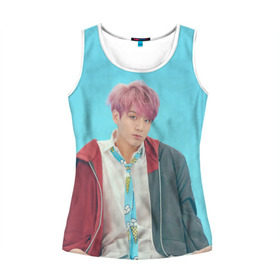 Женская майка 3D с принтом BTS. Jungkook в городе Новоалтайск, 100% полиэстер | круглая горловина, прямой силуэт, длина до линии бедра | army | bangtan | beyond | boys | bts | j hope | jimin | jin | jungkook | k pop | rm | scene | suga | the | v | армия | арэма | бтс | ви | джей хоупа | сюги | чимина | чина | чонгука