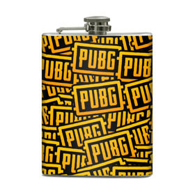 Фляга с принтом PUBG в городе Новоалтайск, металлический корпус | емкость 0,22 л, размер 125 х 94 мм. Виниловая наклейка запечатывается полностью | Тематика изображения на принте: action | battle royal | game | play | playerunknowns battlegrounds | pubg | winner winner chiken dinner | шутер