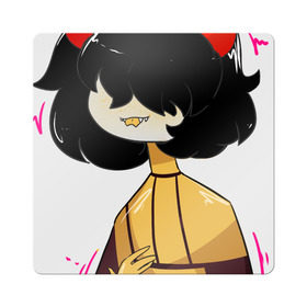 Магнит виниловый Квадрат с принтом Mituna Captor Homestuck в городе Новоалтайск, полимерный материал с магнитным слоем | размер 9*9 см, закругленные углы | anime | book | captor | comix | fandom | game | hiveswap | homestuck | mituna | mituna captor | аниме | хоумстак