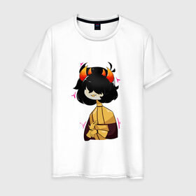 Мужская футболка хлопок с принтом Mituna Captor Homestuck в городе Новоалтайск, 100% хлопок | прямой крой, круглый вырез горловины, длина до линии бедер, слегка спущенное плечо. | anime | book | captor | comix | fandom | game | hiveswap | homestuck | mituna | mituna captor | аниме | хоумстак