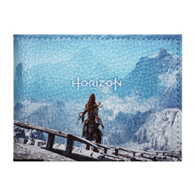 Обложка для студенческого билета с принтом HORIZON ZERO DAWN в городе Новоалтайск, натуральная кожа | Размер: 11*8 см; Печать на всей внешней стороне | Тематика изображения на принте: aloy | game | horizon zero dawn | hunter | machine | mecha | robot | snow | spear | the frozen wilds | weapon | игры | постапокалипсис | роботы | фентези | элой