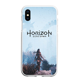 Чехол для iPhone XS Max матовый с принтом Horizon Zero Dawn в городе Новоалтайск, Силикон | Область печати: задняя сторона чехла, без боковых панелей | aloy | game | horizon zero dawn | hunter | machine | mecha | robot | snow | spear | the frozen wilds | weapon | игры | постапокалипсис | роботы | фентези | элой