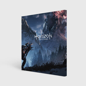 Холст квадратный с принтом HORIZON ZERO DAWN в городе Новоалтайск, 100% ПВХ |  | aloy | game | horizon zero dawn | hunter | machine | mecha | robot | snow | spear | the frozen wilds | weapon | игры | постапокалипсис | роботы | фентези | элой