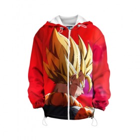 Детская куртка 3D с принтом Dragon Ball в городе Новоалтайск, 100% полиэстер | застежка — молния, подол и капюшон оформлены резинкой с фиксаторами, по бокам — два кармана без застежек, один потайной карман на груди, плотность верхнего слоя — 90 г/м2; плотность флисового подклада — 260 г/м2 | akira | ball | dragon | goku | kakarotto | manga | son | toriyama | акира | болл | гоку | драгон | драгонболл | дракона | жемчуг | манга | сон | торияма