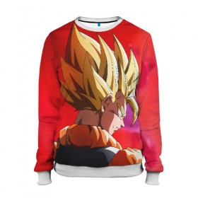 Женский свитшот 3D с принтом Dragon Ball в городе Новоалтайск, 100% полиэстер с мягким внутренним слоем | круглый вырез горловины, мягкая резинка на манжетах и поясе, свободная посадка по фигуре | akira | ball | dragon | goku | kakarotto | manga | son | toriyama | акира | болл | гоку | драгон | драгонболл | дракона | жемчуг | манга | сон | торияма