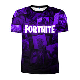 Мужская футболка 3D спортивная с принтом FORTNITE в городе Новоалтайск, 100% полиэстер с улучшенными характеристиками | приталенный силуэт, круглая горловина, широкие плечи, сужается к линии бедра | 2019 | armor | armour | cybersport | esport | fortnite | game | llama | logo | броня | игра | киберспорт | лама | симулятор строительства | строительство | фиолетовый | фирменные цвета | фортнайт