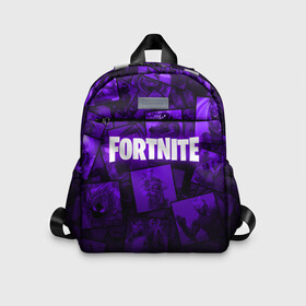 Детский рюкзак 3D с принтом FORTNITE в городе Новоалтайск, 100% полиэстер | лямки с регулируемой длиной, сверху петелька, чтобы рюкзак можно было повесить на вешалку. Основное отделение закрывается на молнию, как и внешний карман. Внутри дополнительный карман. По бокам два дополнительных кармашка | 2019 | armor | armour | cybersport | esport | fortnite | game | llama | logo | броня | игра | киберспорт | лама | симулятор строительства | строительство | фиолетовый | фирменные цвета | фортнайт