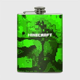 Фляга с принтом MINECRAFT в городе Новоалтайск, металлический корпус | емкость 0,22 л, размер 125 х 94 мм. Виниловая наклейка запечатывается полностью | Тематика изображения на принте: blade | blocks | creeper | cubes | game | ken | minecraft | mobs | sword | игры | крипер | майн крафт | майнкрафт | моб