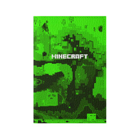 Обложка для паспорта матовая кожа с принтом MINECRAFT в городе Новоалтайск, натуральная матовая кожа | размер 19,3 х 13,7 см; прозрачные пластиковые крепления | Тематика изображения на принте: blade | blocks | creeper | cubes | game | ken | minecraft | mobs | sword | игры | крипер | майн крафт | майнкрафт | моб