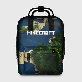 Женский рюкзак 3D с принтом minecraft в городе Новоалтайск, 100% полиэстер | лямки с регулируемой длиной, сверху ручки, чтобы рюкзак нести как сумку. Основное отделение закрывается на молнию, как и внешний карман. Внутри два дополнительных кармана, один из которых закрывается на молнию. По бокам два дополнительных кармашка, куда поместится маленькая бутылочка
 | blade | blocks | creeper | cubes | game | ken | minecraft | mobs | sword | игры | крипер | майн крафт | майнкрафт | моб