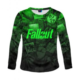 Женский лонгслив 3D с принтом FALLOUT в городе Новоалтайск, 100% полиэстер | длинные рукава, круглый вырез горловины, полуприлегающий силуэт | 101 | 111 | 13 | 76 | atom cats | bethesda | brotherhood of steel | fallout | nuka cola | outcast | tunnel snakes | vault | war | братство стали | бункер | война | убежище | фолаут | фоллаут | ядеркола