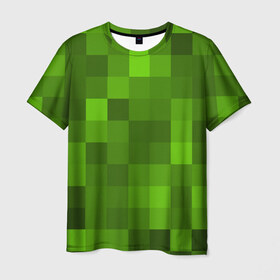 Мужская футболка 3D с принтом Minecraft в городе Новоалтайск, 100% полиэфир | прямой крой, круглый вырез горловины, длина до линии бедер | blade | blocks | creeper | cubes | game | ken | minecraft | mobs | sword | игры | крипер | майн крафт | майнкрафт | моб
