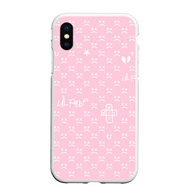 Чехол для iPhone XS Max матовый с принтом Lil Peep pink pattern в городе Новоалтайск, Силикон | Область печати: задняя сторона чехла, без боковых панелей | benz truck | girls | gustav ahr | heart | hip hop | lil | lil peep | look at the sky tonight | love | peep | rap | rose | лил | лилпип | паттерн | пип | рэп | хип хоп | эмо | эмо реп