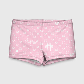 Детские купальные плавки 3D с принтом Lil Peep pink pattern в городе Новоалтайск, Полиэстер 85%, Спандекс 15% | Слитный крой, подклад по переду изделия, узкие бретели | Тематика изображения на принте: benz truck | girls | gustav ahr | heart | hip hop | lil | lil peep | look at the sky tonight | love | peep | rap | rose | лил | лилпип | паттерн | пип | рэп | хип хоп | эмо | эмо реп