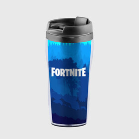 Термокружка-непроливайка с принтом Fortnite в городе Новоалтайск, внутренняя часть — пищевой пластик, наружная часть — прозрачный пластик, между ними — полиграфическая вставка с рисунком | объем — 350 мл, герметичная крышка | battle royale | fortnite | fortnite battle royale | futuresynth | game | outrun | retrowave | synth | synthwave | игры | ретровейв | синтвейв | фортнайт