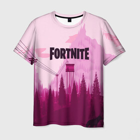 Мужская футболка 3D с принтом FORTNITE в городе Новоалтайск, 100% полиэфир | прямой крой, круглый вырез горловины, длина до линии бедер | battle royale | fortnite | fortnite battle royale | futuresynth | game | outrun | retrowave | synth | synthwave | игры | ретровейв | синтвейв | фортнайт