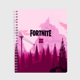 Тетрадь с принтом FORTNITE в городе Новоалтайск, 100% бумага | 48 листов, плотность листов — 60 г/м2, плотность картонной обложки — 250 г/м2. Листы скреплены сбоку удобной пружинной спиралью. Уголки страниц и обложки скругленные. Цвет линий — светло-серый
 | battle royale | fortnite | fortnite battle royale | futuresynth | game | outrun | retrowave | synth | synthwave | игры | ретровейв | синтвейв | фортнайт