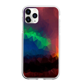 Чехол для iPhone 11 Pro Max матовый с принтом Градиент Треугольники в городе Новоалтайск, Силикон |  | абстракт | геометрический | градиент | зеленый | краски. разноцветный | красный | мозаика | синий | тренд | тренды | треугольники