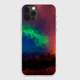 Чехол для iPhone 12 Pro Max с принтом Градиент Треугольники в городе Новоалтайск, Силикон |  | Тематика изображения на принте: абстракт | геометрический | градиент | зеленый | краски. разноцветный | красный | мозаика | синий | тренд | тренды | треугольники