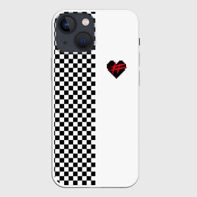Чехол для iPhone 13 mini с принтом ФРЕНДЗОНА в городе Новоалтайск,  |  | friend | zone | бойчик | бутылочка | бэйби | вечеринка | вписке | клетка | мэйби | панк | пижамная | поп | розовый | сердечко | сердце | ска | флирт | френдзона | хэш | школьная