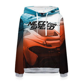 Женская толстовка 3D с принтом Need for Speed в городе Новоалтайск, 100% полиэстер  | двухслойный капюшон со шнурком для регулировки, мягкие манжеты на рукавах и по низу толстовки, спереди карман-кенгуру с мягким внутренним слоем. | need for speed | nfs | авто | вип | гонки | жажда скорости | класс | машины | симулятор | чемпион