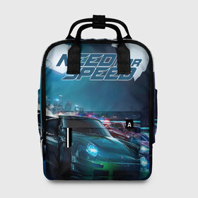 Женский рюкзак 3D с принтом Need for Speed в городе Новоалтайск, 100% полиэстер | лямки с регулируемой длиной, сверху ручки, чтобы рюкзак нести как сумку. Основное отделение закрывается на молнию, как и внешний карман. Внутри два дополнительных кармана, один из которых закрывается на молнию. По бокам два дополнительных кармашка, куда поместится маленькая бутылочка
 | need for speed | nfs | авто | вип | гонки | жажда скорости | класс | машины | симулятор | чемпион