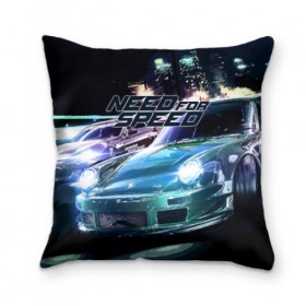 Подушка 3D с принтом Need for Speed в городе Новоалтайск, наволочка – 100% полиэстер, наполнитель – холлофайбер (легкий наполнитель, не вызывает аллергию). | состоит из подушки и наволочки. Наволочка на молнии, легко снимается для стирки | need for speed | nfs | авто | вип | гонки | жажда скорости | класс | машины | симулятор | чемпион