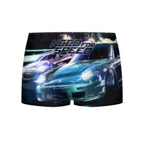 Мужские трусы 3D с принтом Need for Speed в городе Новоалтайск, 50% хлопок, 50% полиэстер | классическая посадка, на поясе мягкая тканевая резинка | need for speed | nfs | авто | вип | гонки | жажда скорости | класс | машины | симулятор | чемпион