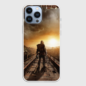 Чехол для iPhone 13 Pro Max с принтом Metro 2033 постапокалипсис в городе Новоалтайск,  |  | Тематика изображения на принте: 2033 | будущее | закат | метро | метро2033 | постапокалипсис | противогаз | радиация | сталкер
