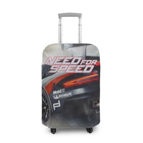 Чехол для чемодана 3D с принтом Need for Speed в городе Новоалтайск, 86% полиэфир, 14% спандекс | двустороннее нанесение принта, прорези для ручек и колес | need for speed | nfs | авто | вип | гонки | жажда скорости | класс | машины | симулятор | чемпион