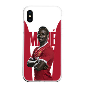 Чехол для iPhone XS Max матовый с принтом Mane в городе Новоалтайск, Силикон | Область печати: задняя сторона чехла, без боковых панелей | firmino | lfc | liverpool | liverpool fc | mane | shaqiri | ливерпуль | фирмино | фк | футбол | футбольный клуб англии | шакири