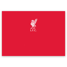 Поздравительная открытка с принтом FC Liverpool в городе Новоалтайск, 100% бумага | плотность бумаги 280 г/м2, матовая, на обратной стороне линовка и место для марки
 | firmino | lfc | liverpool | liverpool fc | mane | shaqiri | ливерпуль | фирмино | фк | футбол | футбольный клуб англии | шакири
