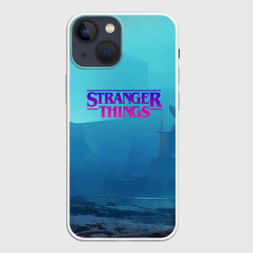 Чехол для iPhone 13 mini с принтом Очень странные дела в городе Новоалтайск,  |  | finn wolfhard | gaten mataraz | millie bobby brown | natalia dyer | stranger things | winona ryder | вайнона райдер | милли бобби браун | оченнь странные дела | очень странные дела | странные события
