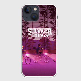 Чехол для iPhone 13 mini с принтом STRANGER THINGS в городе Новоалтайск,  |  | finn wolfhard | gaten mataraz | millie bobby brown | natalia dyer | stranger things | winona ryder | вайнона райдер | милли бобби браун | оченнь странные дела | очень странные дела | странные события