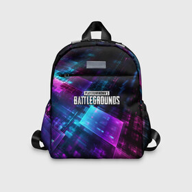 Детский рюкзак 3D с принтом Pubg neon style 2019 в городе Новоалтайск, 100% полиэстер | лямки с регулируемой длиной, сверху петелька, чтобы рюкзак можно было повесить на вешалку. Основное отделение закрывается на молнию, как и внешний карман. Внутри дополнительный карман. По бокам два дополнительных кармашка | Тематика изображения на принте: action | battlegrounds | chiken | game | online | playerunknown’s | pubg | игры | курица | наемники | пабг | пубг | сковорода | солдаты | шутер