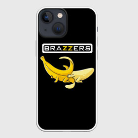 Чехол для iPhone 13 mini с принтом Brazzers в городе Новоалтайск,  |  | Тематика изображения на принте: brazzers | банан | бразерс | логотип | надпись | прикол | юмор