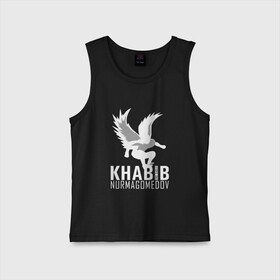 Детская майка хлопок с принтом Хабиб (Air) в городе Новоалтайск,  |  | air | eagle | khabib | nurmagomedov | ssru | нурмагомедов | орел | хабиб