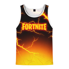 Мужская майка 3D с принтом FORTNITE FIRESTORM в городе Новоалтайск, 100% полиэстер | круглая горловина, приталенный силуэт, длина до линии бедра. Пройма и горловина окантованы тонкой бейкой | fortnite | fortnite 2 | fortnite x маршмелло | ikonik | marshmello | ninja | ninja streamer | storm | thunder | иконик | ниндзя | фортнайт | фортнайт 2 | фортнайт глава 2