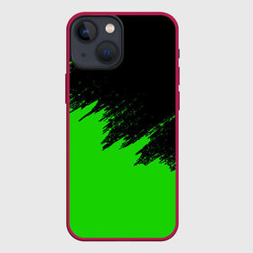 Чехол для iPhone 13 mini с принтом КРАСКА И НИЧЕГО ЛИШНЕГО в городе Новоалтайск,  |  | color | dirty | green | texture | yellow.paints | брызги | брызги красок | желтый | зеленый | краски | текстура