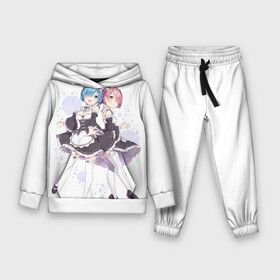Детский костюм 3D (с толстовкой) с принтом Re Zero в городе Новоалтайск,  |  | ram | re zero | rem | rezero | рам | рем | с нуля