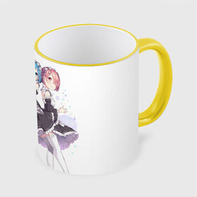 Кружка 3D с принтом Re Zero в городе Новоалтайск, керамика | ёмкость 330 мл | ram | re zero | rem | rezero | рам | рем | с нуля