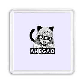 Магнит 55*55 с принтом Ahegao в городе Новоалтайск, Пластик | Размер: 65*65 мм; Размер печати: 55*55 мм | ahegao | аниме | ахегао | мульт | мультфильм | сенпай | сэмпай