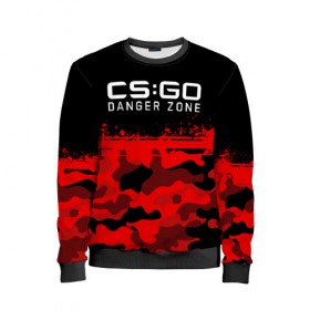 Детский свитшот 3D с принтом CS:GO - Danger Zone в городе Новоалтайск, 100% полиэстер | свободная посадка, прямой крой, мягкая тканевая резинка на рукавах и понизу свитшота | Тематика изображения на принте: asiimov | beast | counter | counter strike | counterstrike | cs go | cs:go | csgo | danger | global | hyper | offensive | strike | zone | азимов | гоу | контер | контр | контра | контрстрайк | страйк | сы пщ