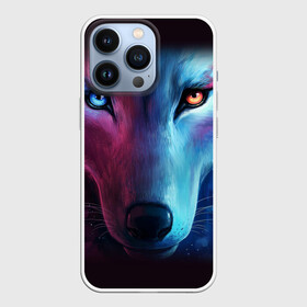 Чехол для iPhone 13 Pro с принтом NEON WOLF | НЕОНОВЫЙ ВОЛК в городе Новоалтайск,  |  | Тематика изображения на принте: hunter | wild | wolf | волк | животные | звери | охотник